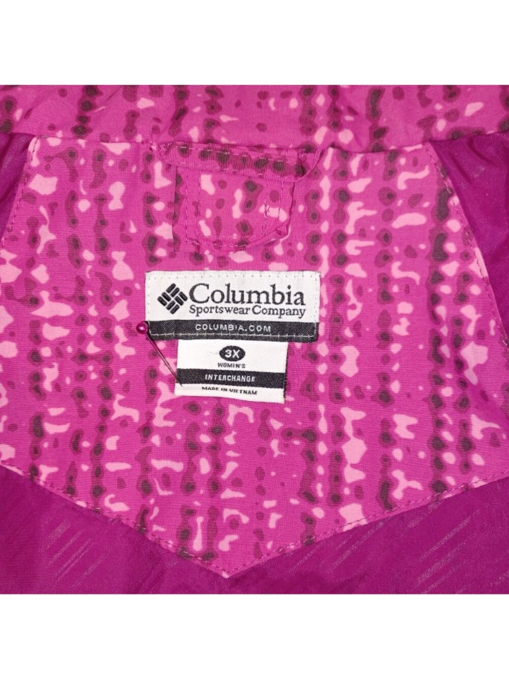 Columbia Bugaboo Windbreaker Jacket Lightweight Pink Outdoor Utility Womens 3X - Picture 9 of 16